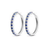 925 Silver Rabbit Carrot Star Moon Circle Hoop Earrings For Women