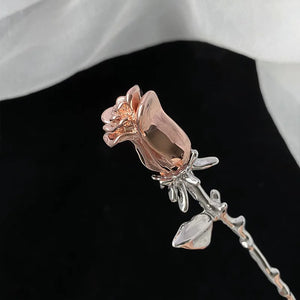 Rose Hairpin Female Ins Minority Hairpin Advanced Sense Hairpin Antique