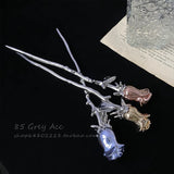 Rose Hairpin Female Ins Minority Hairpin Advanced Sense Hairpin Antique