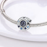 Round Heart Pattern Charms Beads For Charm Bracelets