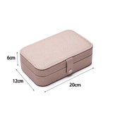 PU Leather Earring Boxes Jewelry Box Display Case Organizer