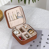 PU Leather Earring Storage Box Organizer for Jewelry