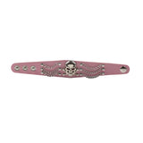 Studded Skull Bracelet Punk Goth Cuff Wristband