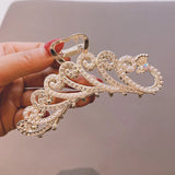 Peacock Metal Hair Clip Headdress Animals Rhinestone Hairpins For Girls