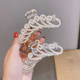 Peacock Metal Hair Clip Headdress Animals Rhinestone Hairpins For Girls