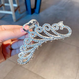 Peacock Metal Hair Clip Headdress Animals Rhinestone Hairpins For Girls