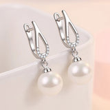 Freshwater Pearl 925 Silver Earrings Wedding Gift