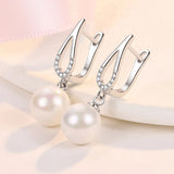 Freshwater Pearl 925 Silver Earrings Wedding Gift