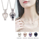 Love Wish 5 Pearls Pendant Necklace Women Jewelry