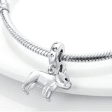 925 Sterling Silver Clover Love Charm Bead Pendant for Women