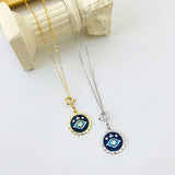 Zircon Evil Eye Pendant Necklace 925 Silver Women Jewelry