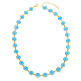 Enamel Smile Face Necklaces Rainbow Smile Choker For Women