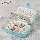 Portable Jewelry Box Organizer Travel Case Leather Storage