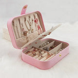 Portable Jewelry Box Organizer - Leather Storage