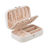Portable Jewelry Box Organizer Display Travel Jewelry Case Zipper Storage