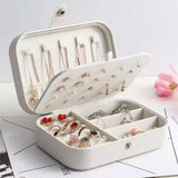 Portable Jewelry Box Organizer - Leather Storage
