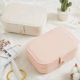 Portable Jewelry Box Organizer - Leather Storage