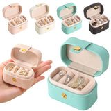 Portable Jewelry Box Jewelry Organizer Display Travel Jewelry Case Boxes Button