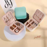 Portable Jewelry Box Jewelry Organizer Display Travel Jewelry Case Boxes Button