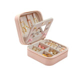 Portable Travel Jewelry Box Organizer Display Case