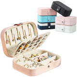 Portable Jewelry Box Jewelry Organizer Display Travel Jewelry Case Boxes Button