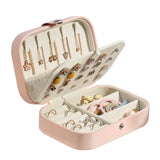 Portable Travel Jewelry Box Organizer Display Case
