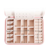 Portable Jewelry Organizer Display Travel Jewelry Case Leather Jewelry Box