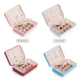 Portable Jewelry Organizer Display Travel Jewelry Case Leather Jewelry Box