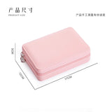 Portable Jewelry Organizer Display Travel Jewelry Case Leather Jewelry Box