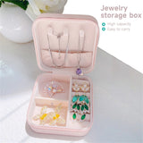 Portable Ring Box Jewelry Organizer Display Travel Jewelry Case PU Leather