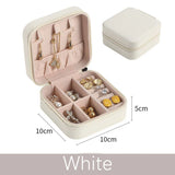 Portable Ring Box Jewelry Organizer Display Travel Jewelry Case PU Leather