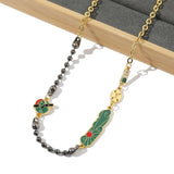 Punk Demon Slayer Necklace Tanjirou Chain Cosplay