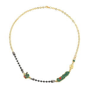 Punk Demon Slayer Necklace Tanjirou Chain Cosplay