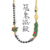 Punk Demon Slayer Necklace Tanjirou Chain Cosplay