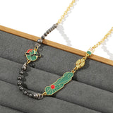 Punk Demon Slayer Necklace Tanjirou Chain Cosplay