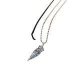 S925 Silver Crown Cross Diamond Pendant Necklace