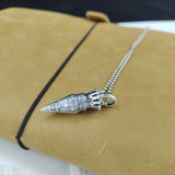 S925 Silver Crown Cross Diamond Pendant Necklace
