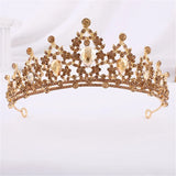 Small Crystal Crown Tiara for Girls Prom Wedding Dress Hair Jewelry