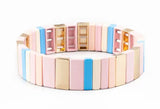 Colorful Enamel Tile Bracelet Bohemian Bangle