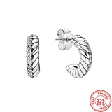 925 Silver Big Heart CZ Zircon Earrings, Women's Fine Jewelry
