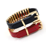 Real Leather Bracelets Metal Punk Euramerican Bracelets