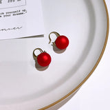 Red Bow Earrings Good Luck Retro Festive Love Earrings