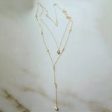 Rhinestone Inlaid Long Bridal Back Chain Wedding Jewelry Necklace
