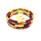 Colorful Rope Necklace Earrings Set for Girls