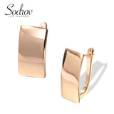 Rose Women Jewelry Drop Earrings Wedding Party Gift Square Earrings