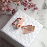 Rose Women Jewelry Drop Earrings Wedding Party Gift Square Earrings