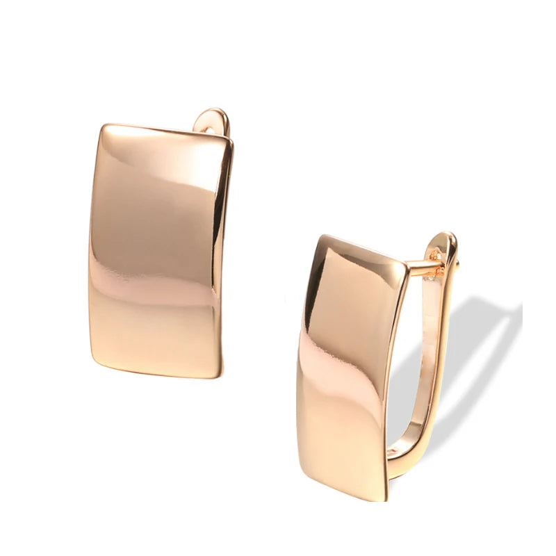 Rose Women Jewelry Drop Earrings Wedding Party Gift Square Earrings