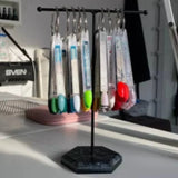 Wooden T-Shaped Jewelry Display Stand Organizer