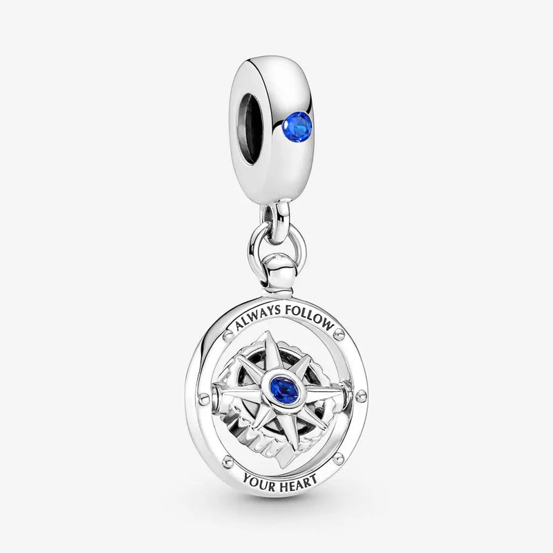 S925 Silver Logo Heart Charm Tai Chi Set