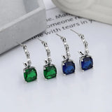 S925 Vintage Silver Embossed Earrings Women's High Sense Jewelry Gift